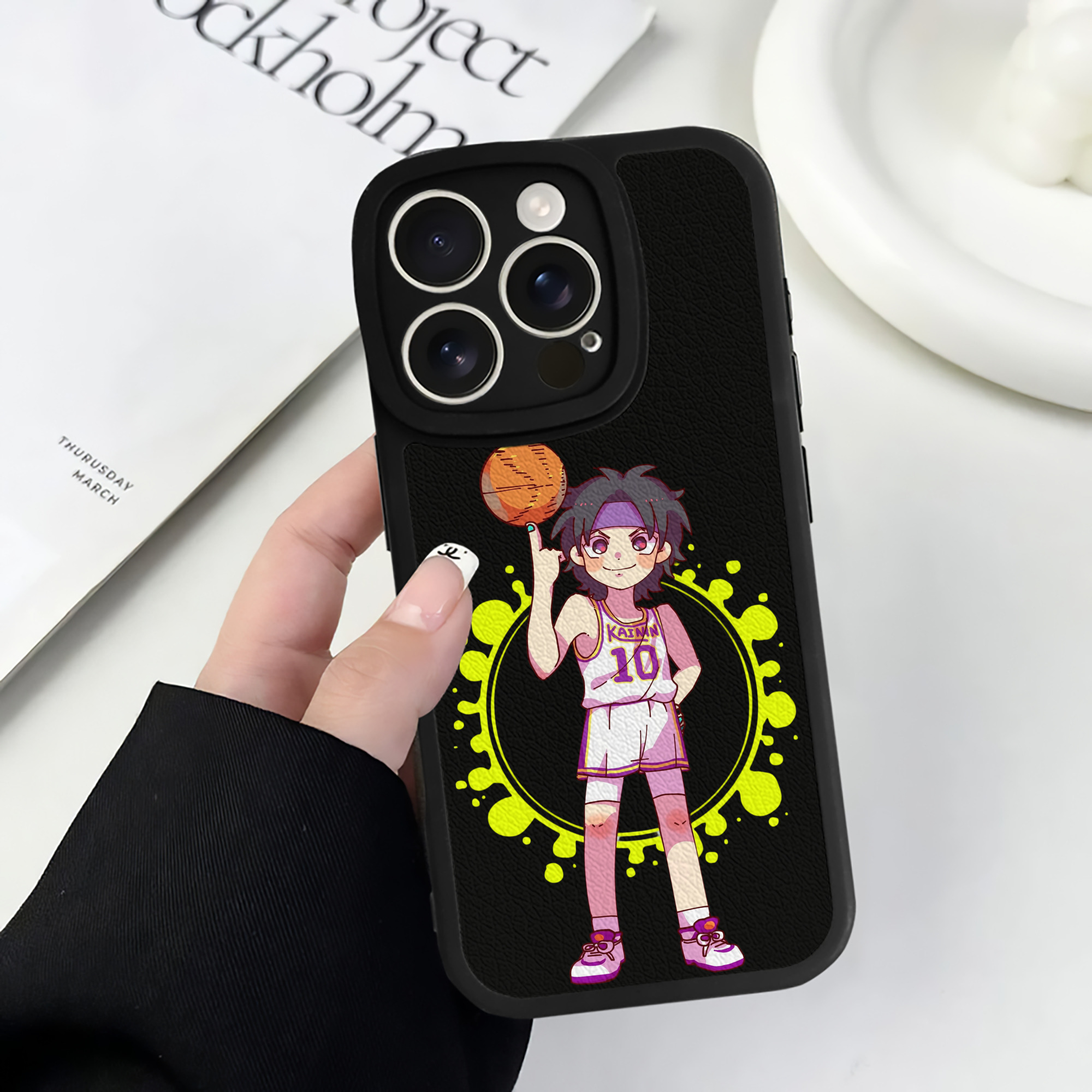 （画像用） SLAM DUNK／スラムダンク 【iPhone 16シリーズ対応】シリコンスマホケース（レザー調） 材質：シリコン